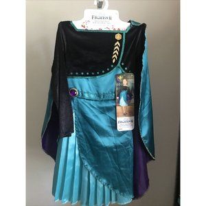 Disney Frozen 2 Queen Anna Dress Size 4-6X Cosplay Dress Up Girls Kids NWT